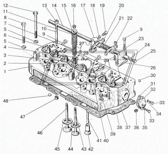 240-1003012-А1 Головка блока цилиндров Д-243 МТЗ; в сборе с клапанами ММЗ